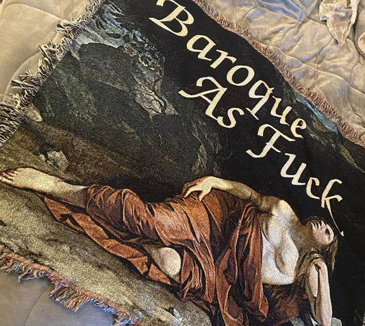 Baroque AF 60" x 50" Woven Blanket