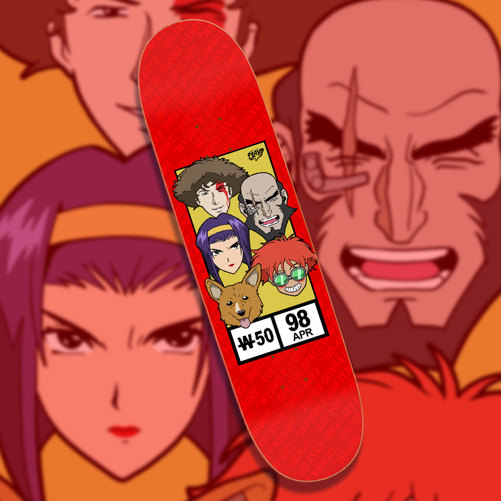 Newsstand Cowboys skate deck