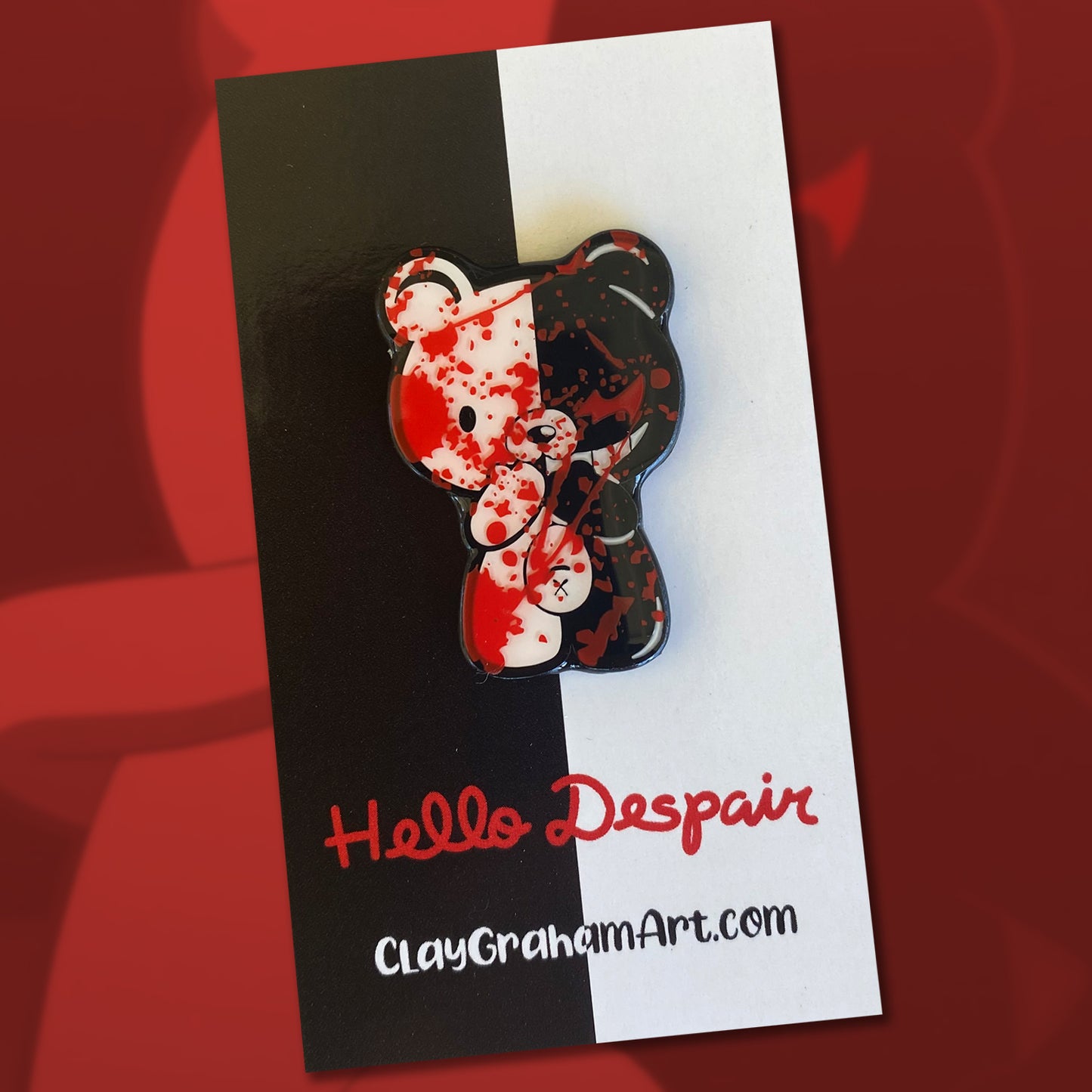 Hello Despair 1.5" Soft Enamel Pin
