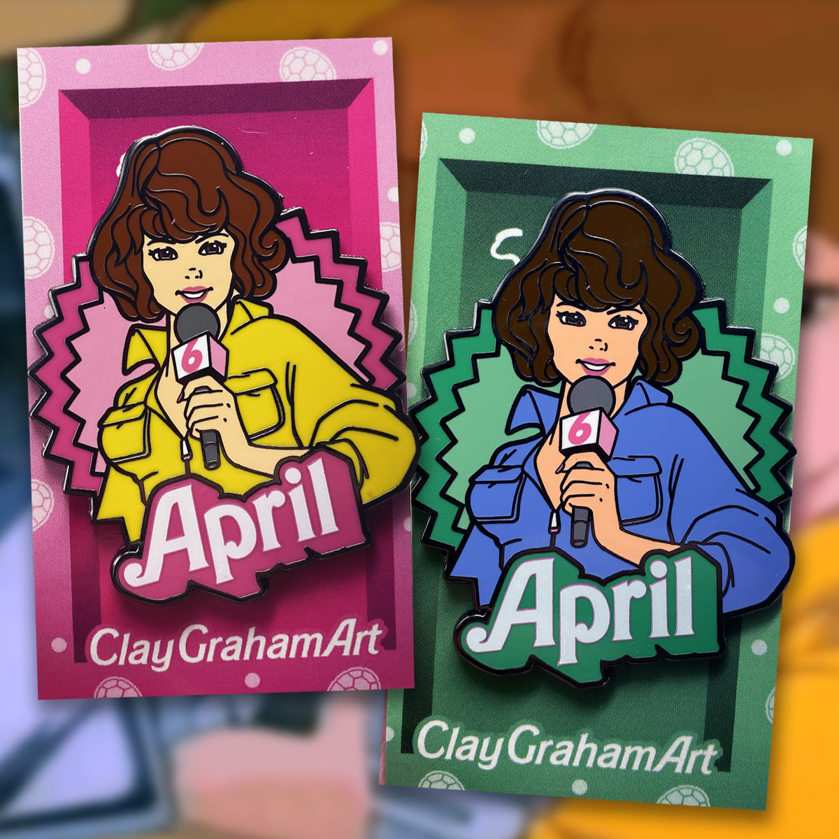 April Doll 2.5" Hard Enamel Pin