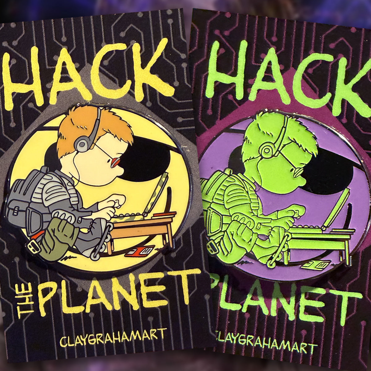Hack the Peanuts 1.75" Hard Enamel Pin