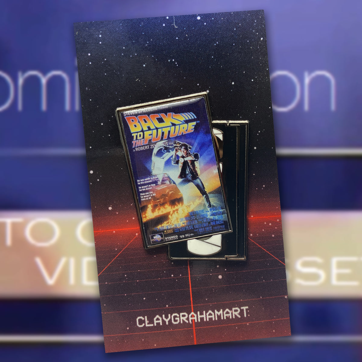 Now Available On VHS 1.75" hard enamel / digital offset pin