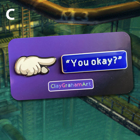 Midgar Messages Enamel Pin Set