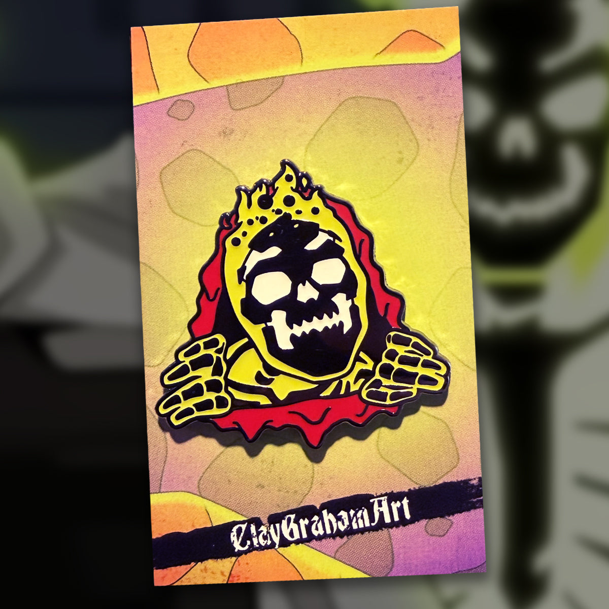 Here's Phossy 1.75" Hard Enamel Pin with GLOW