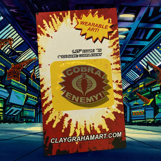 Cobra Enemy 1.25" Enamel Pin