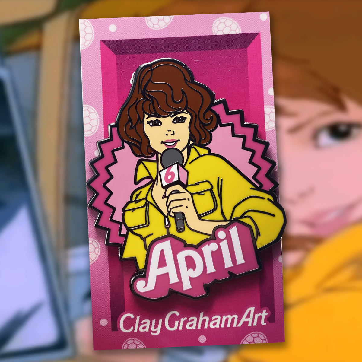 April Doll 2.5" Hard Enamel Pin