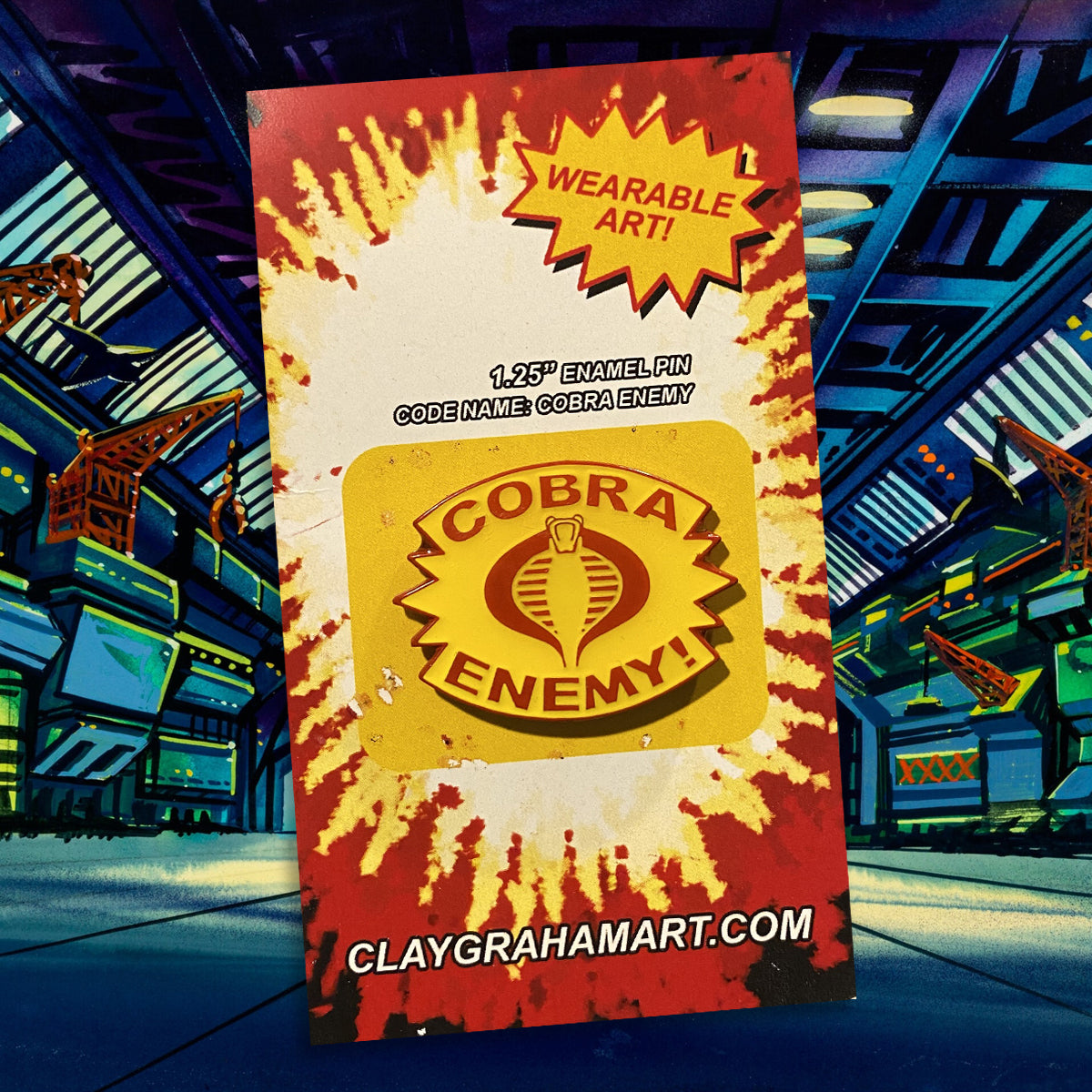 Cobra Enemy 1.25" Enamel Pin