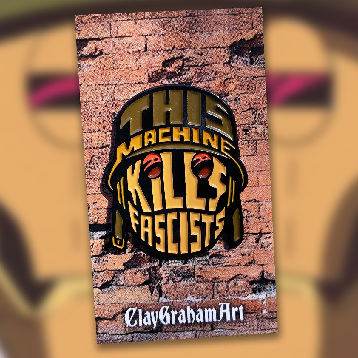 This Machine Kills Fascists 1.75" Soft Enamel Pin