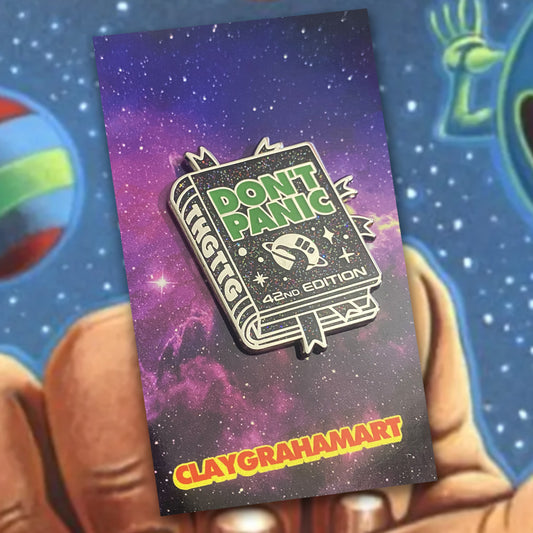 DON'T PANIC 1.5" Hard Enamel Pin