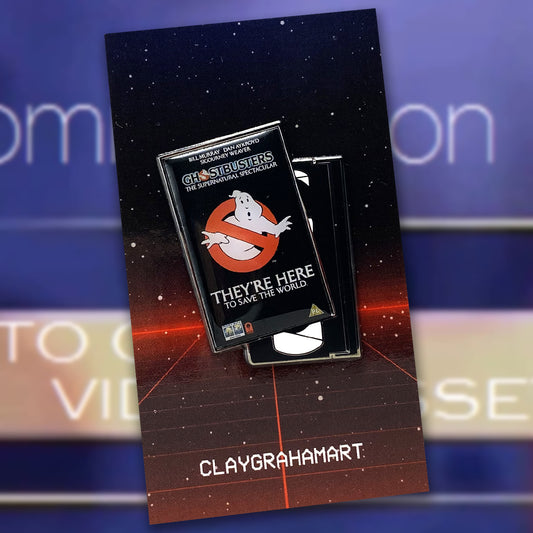 Now Available On VHS 1.75" hard enamel / digital offset pin