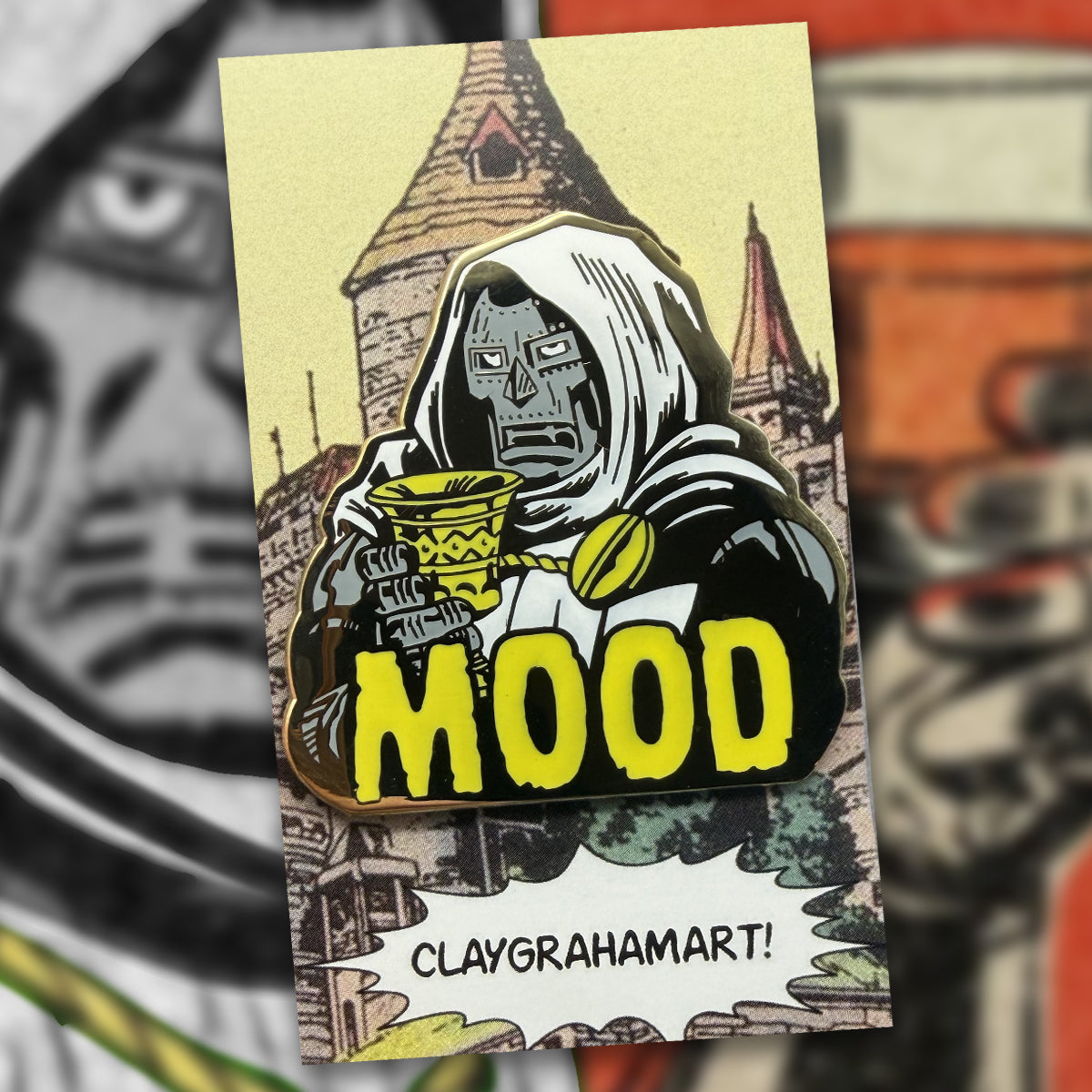DOOM MOOD 2" Hard Enamel Pin