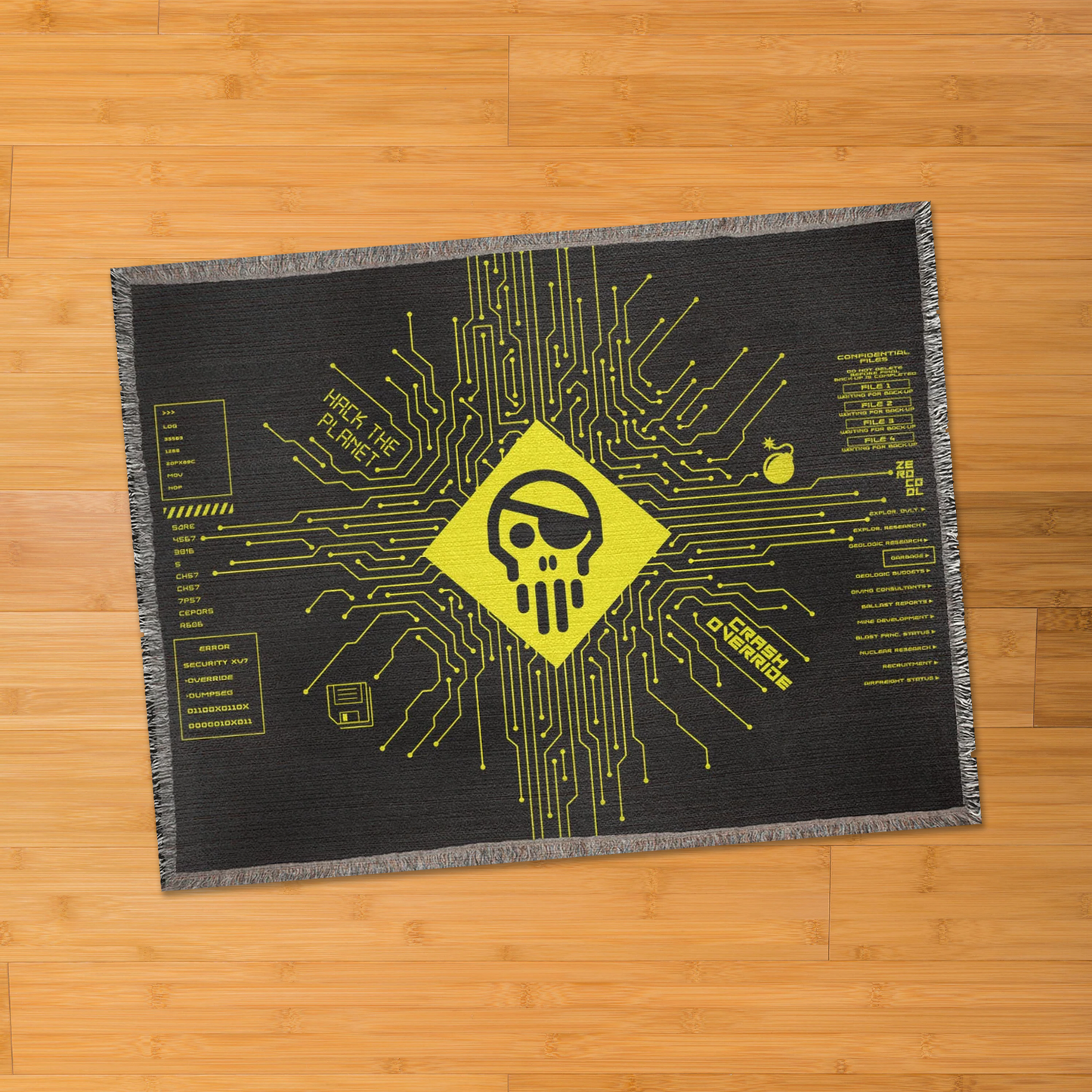 Hack The Planet 80" X 60" Woven Blanket