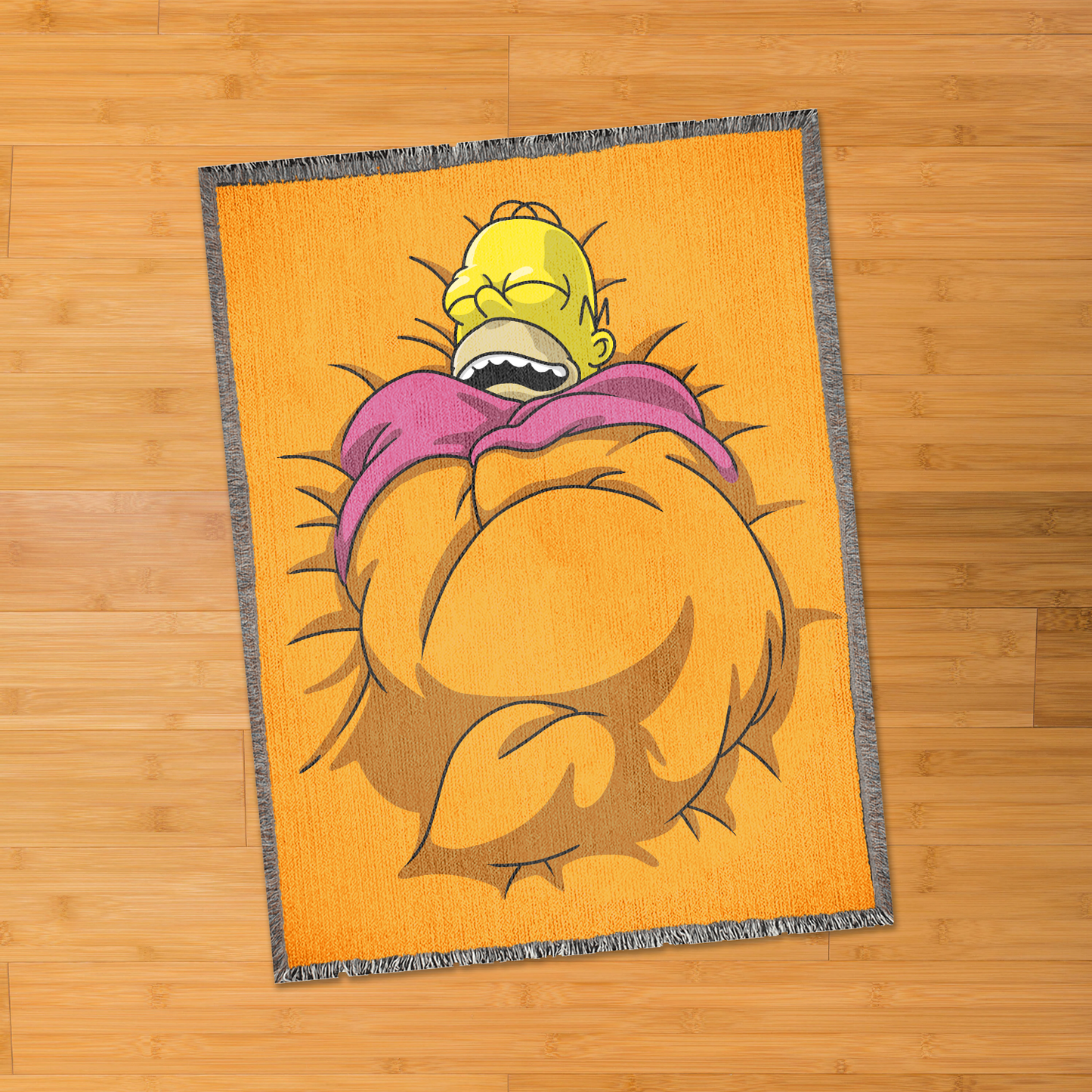 Big Toasty Cinnamon Bun 60" X 80" woven blanket