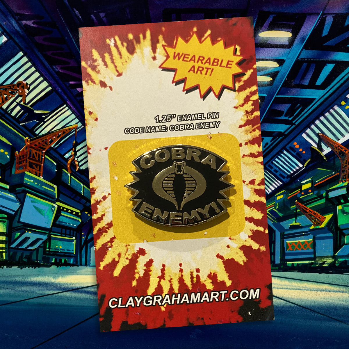Cobra Enemy 1.25" Enamel Pin