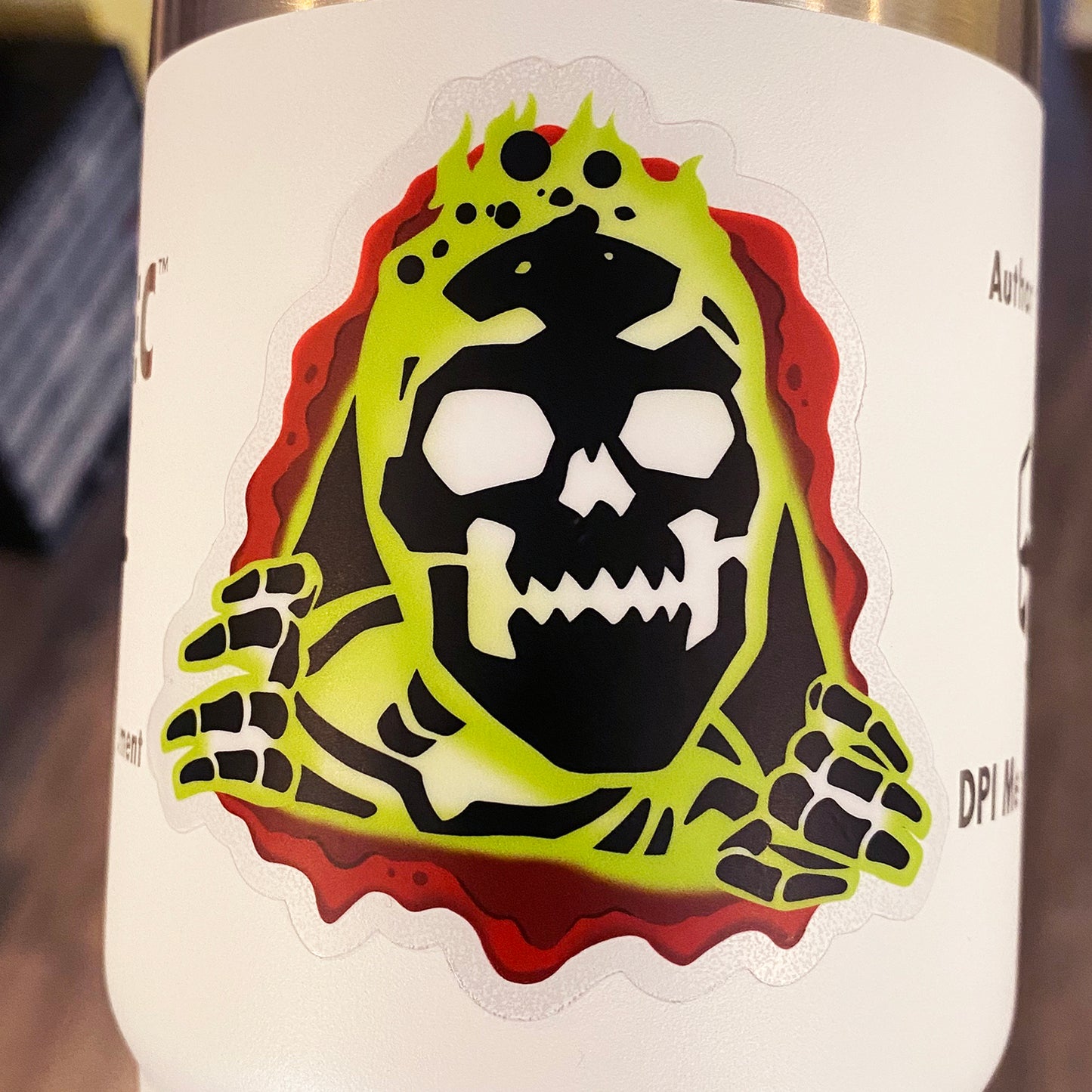 Here's Phossy clear vinyl sticker