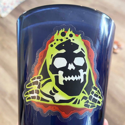 Here's Phossy clear vinyl sticker