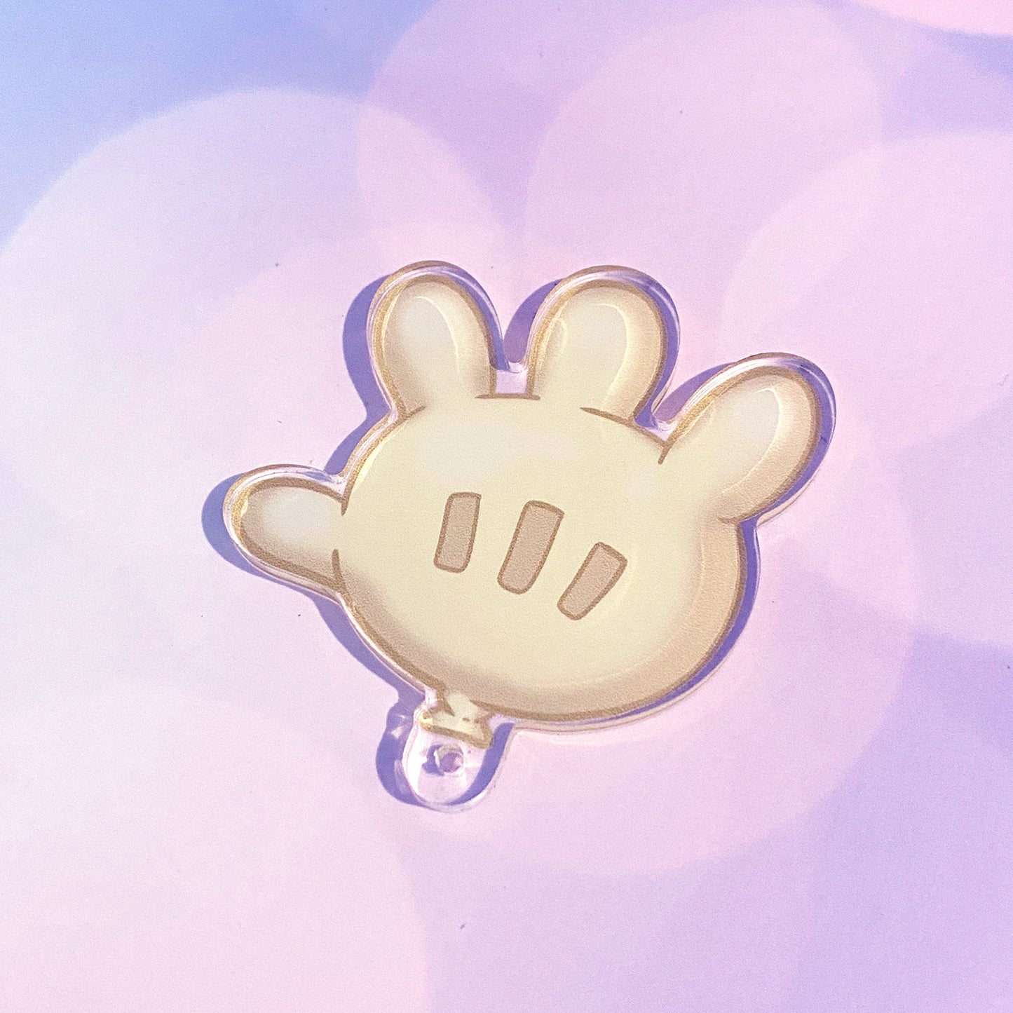 Glove Balloon acrylic charm keychain