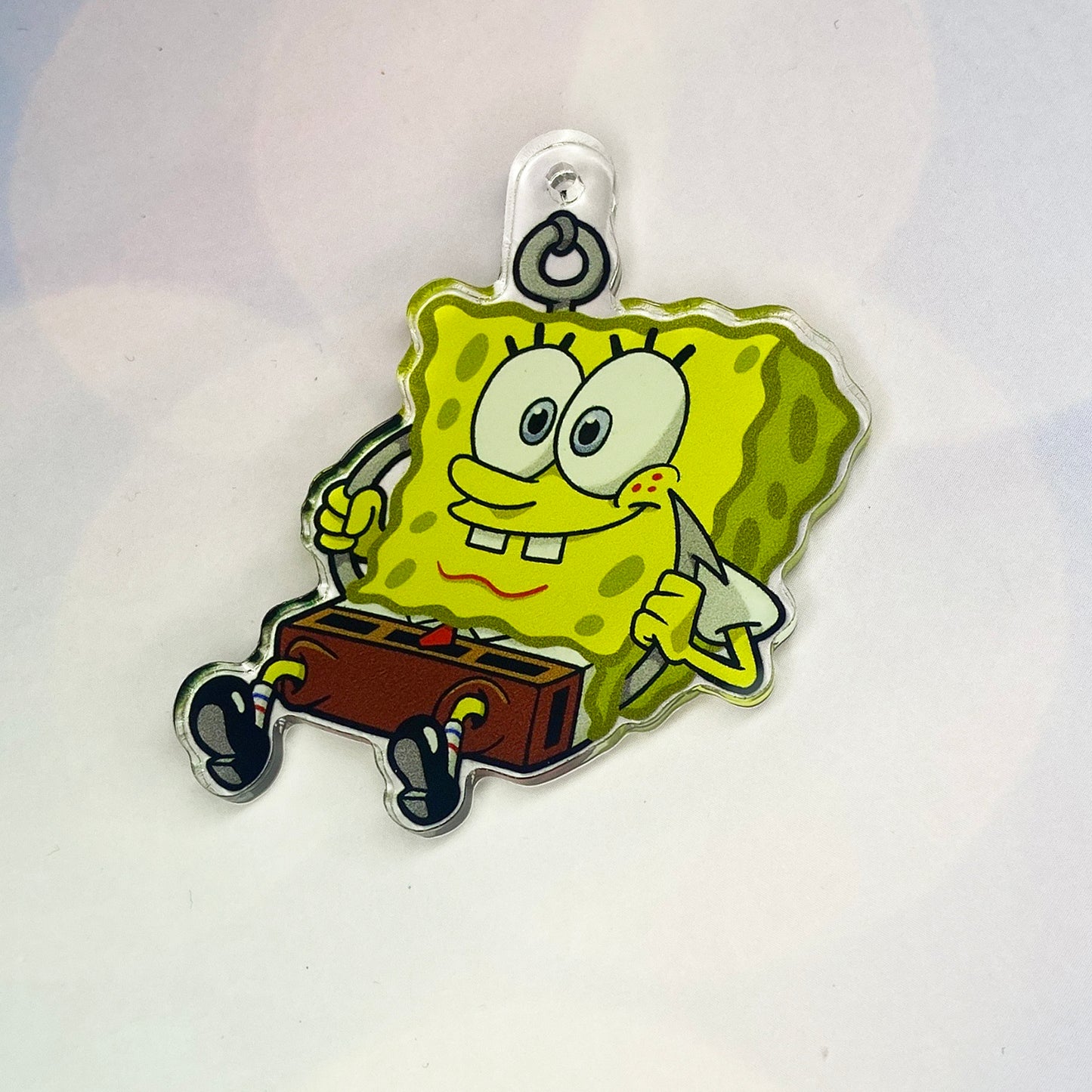 Playing Hooky acrylic charm keychain