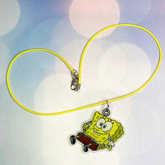 Playing Hooky acrylic charm keychain