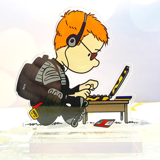 Crash and Burn acrylic standee set