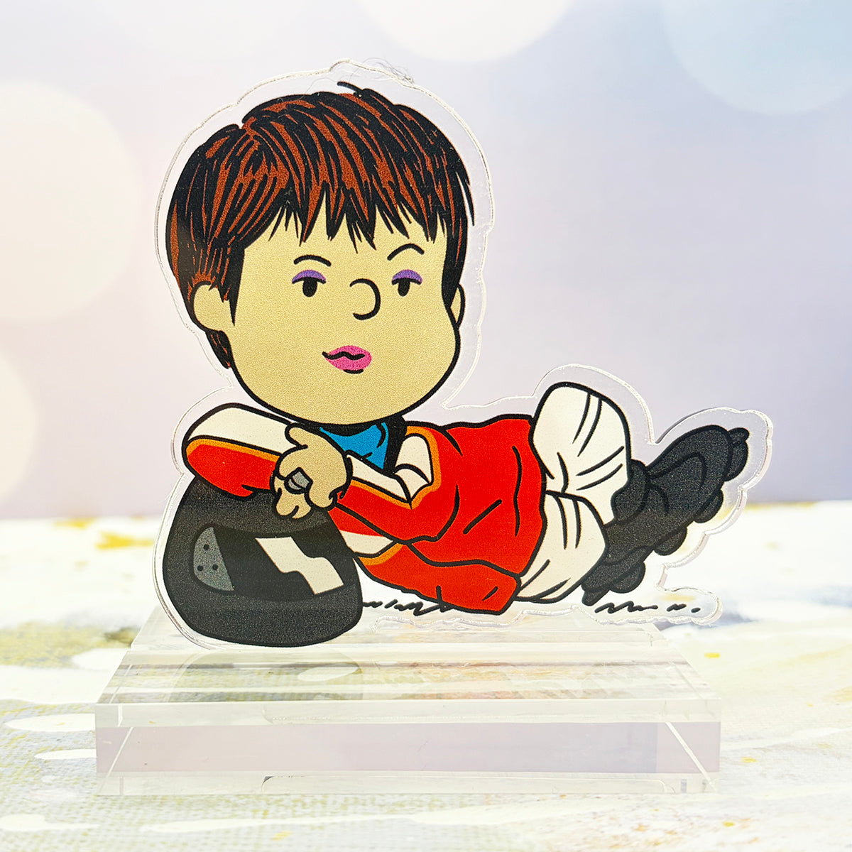 Crash and Burn acrylic standee set