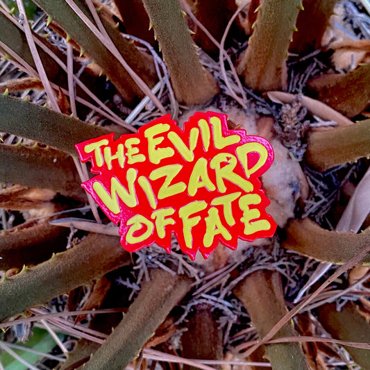 The Evil Wizard of Fate 2" soft enamel pin