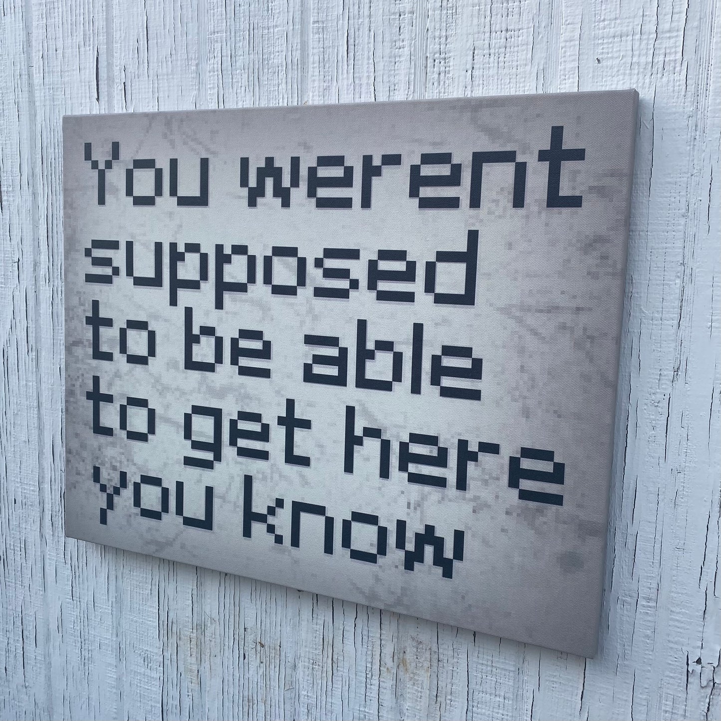 Alley Secret Sign canvas