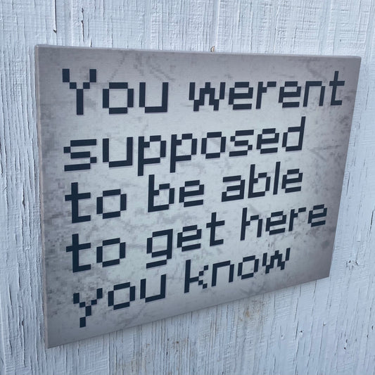 Alley Secret Sign canvas