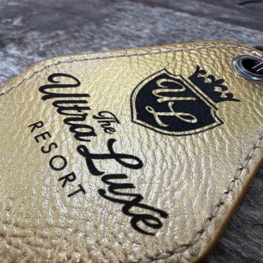 Wasteland Retreats faux leather keychain