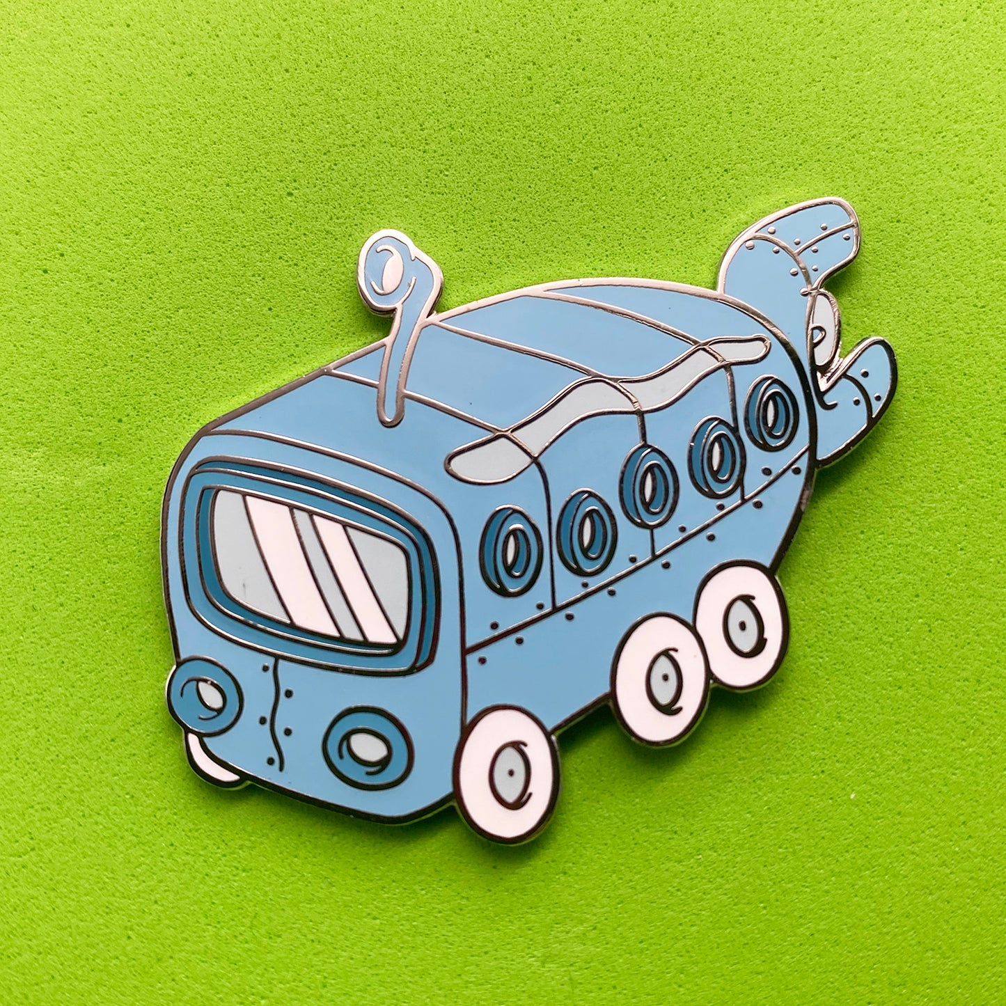 Cartoon Classics SB Bus 1.75" Hard Enamel Pin