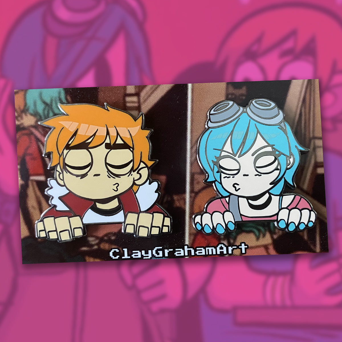 Scott & Ramona Peekers 1.5" hard enamel pin set