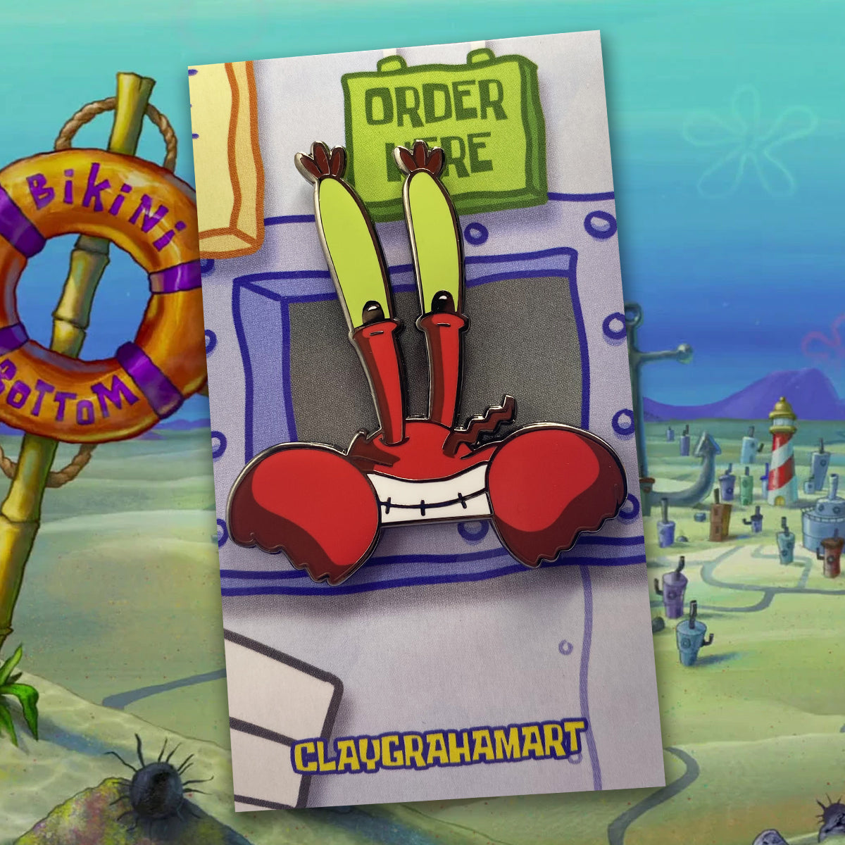 Bikini Bottom Peekers Hard Enamel Pins