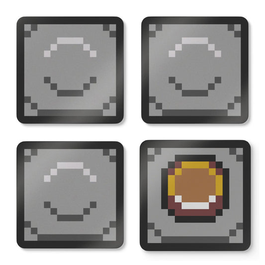 Pixel Switch premium corkback coaster SET OF 4