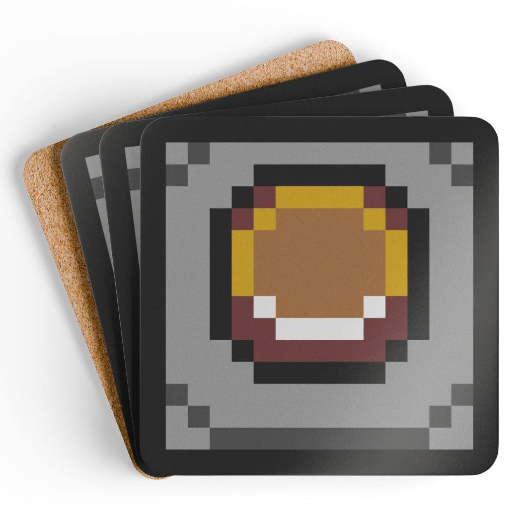 Pixel Switch premium corkback coaster SET OF 4