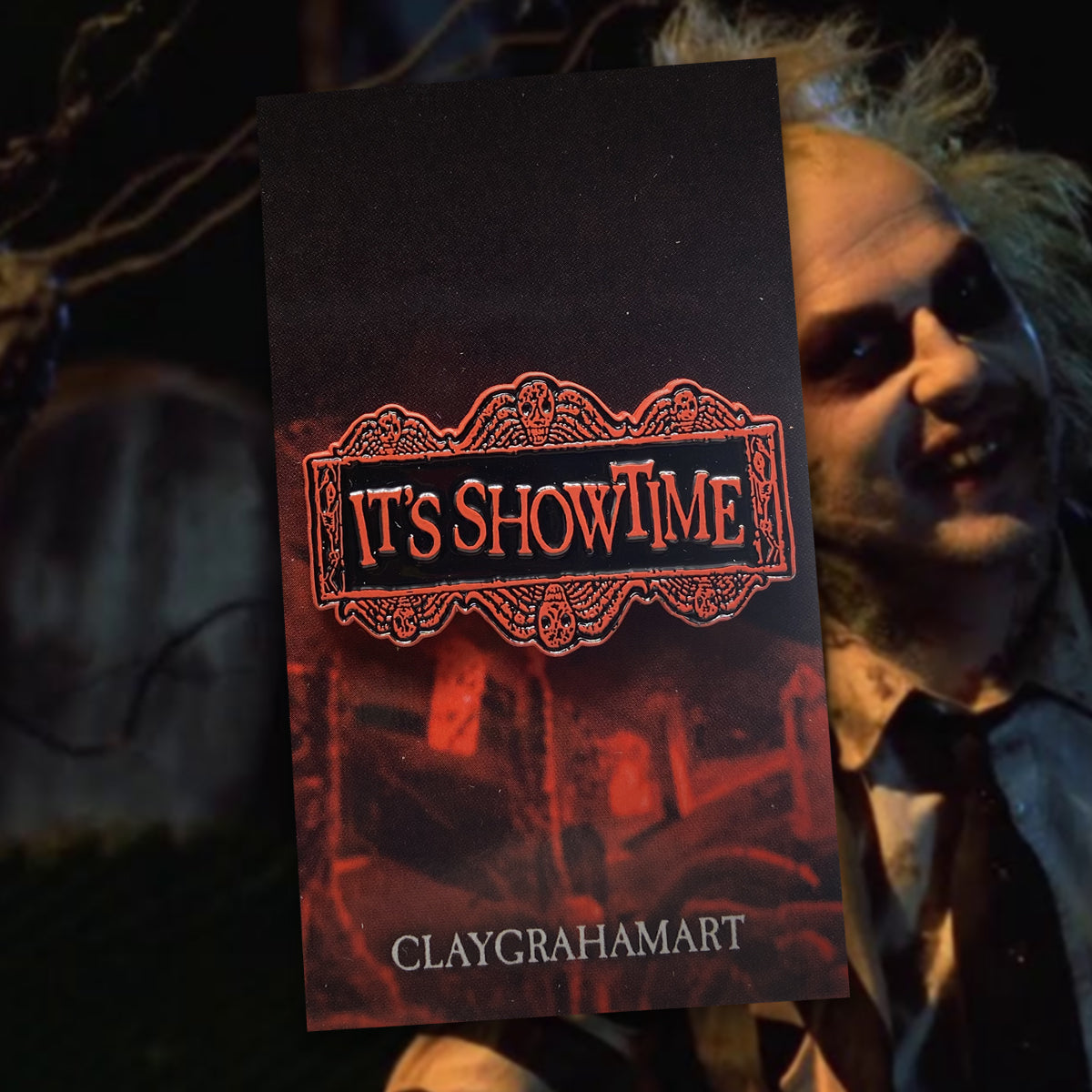 It's Showtime 1.75" Soft Enamel Pin