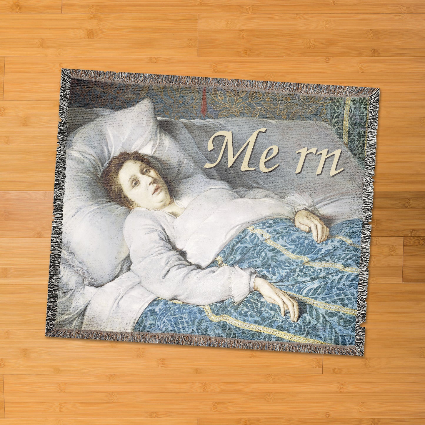 Me rn 60" x 50" woven blanket