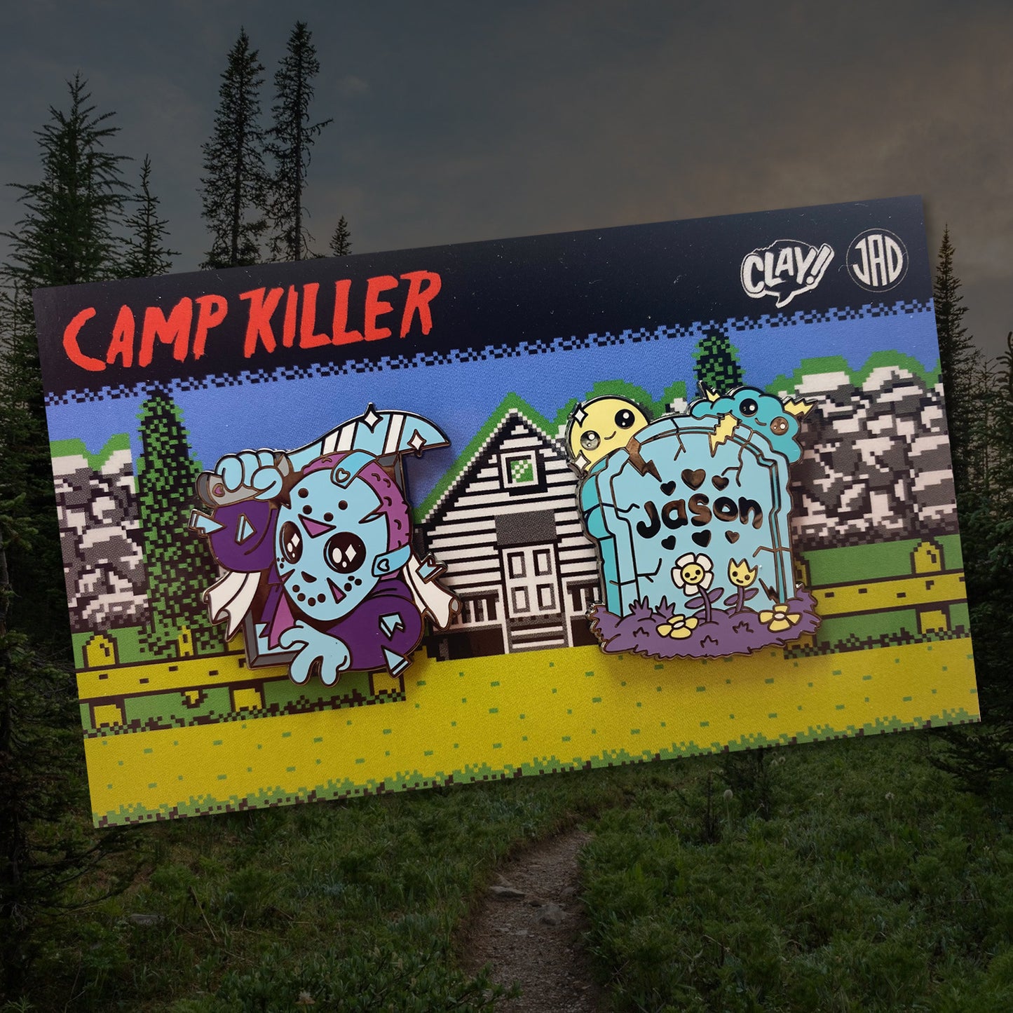 Camp Killer 1.5" Enamel Pin Set