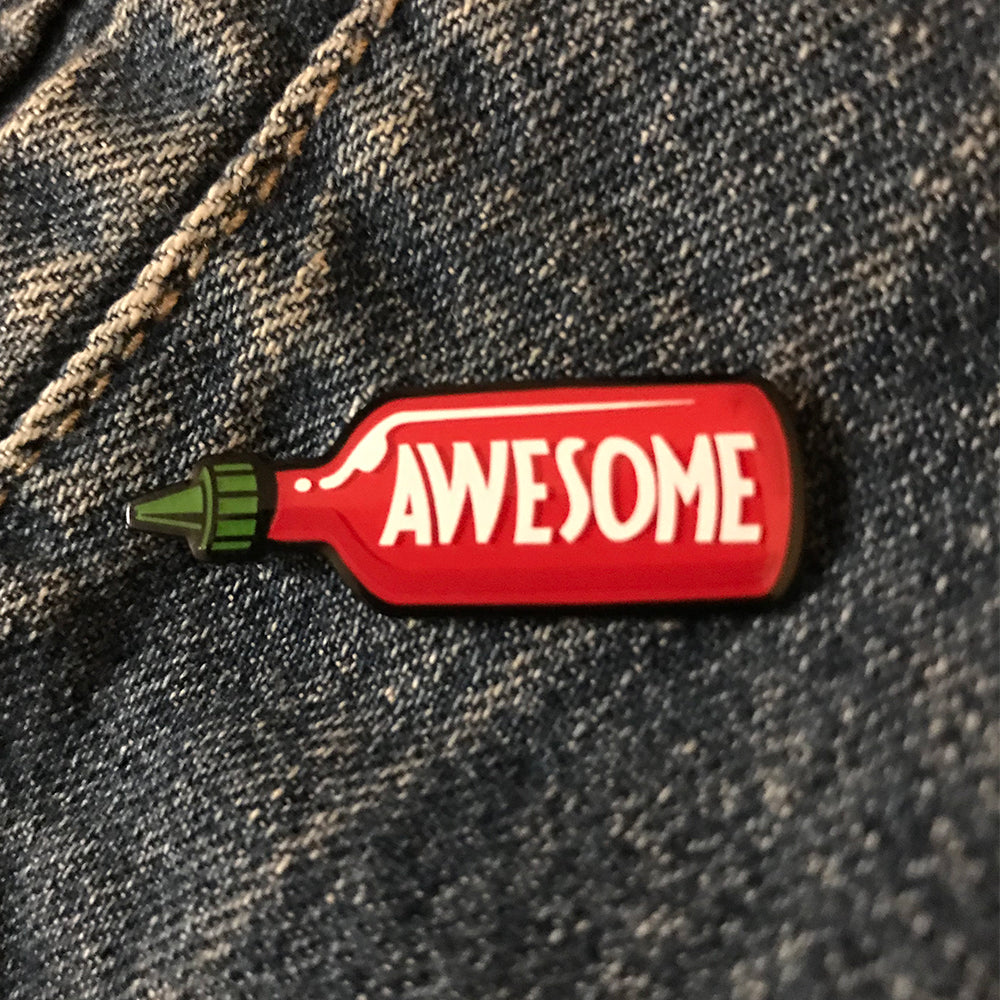 Awesome Sauce 1.5" Soft Enamel Pin