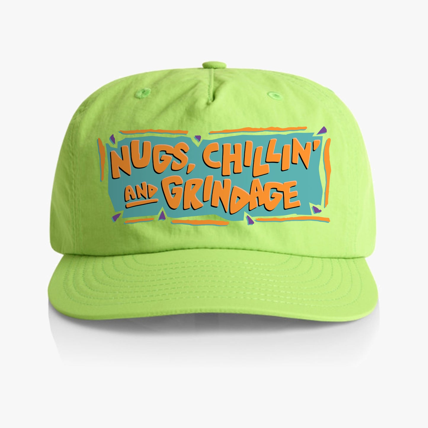 Nugs, Chillin' & Grindage retro "surf" cap