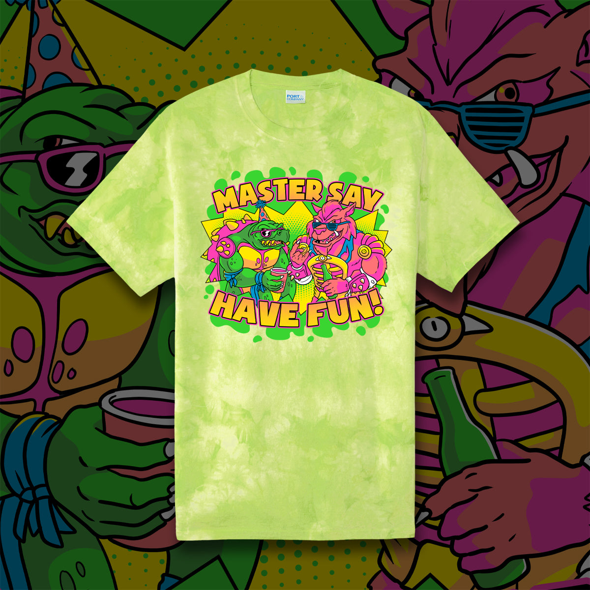 Party Mutants tie-dye t-shirt