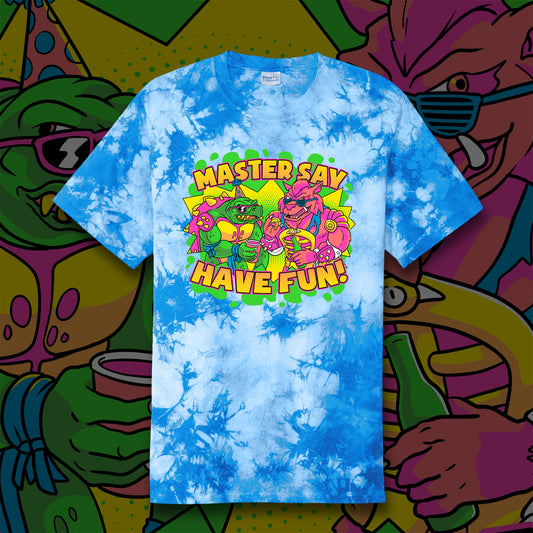 Party Mutants tie-dye t-shirt