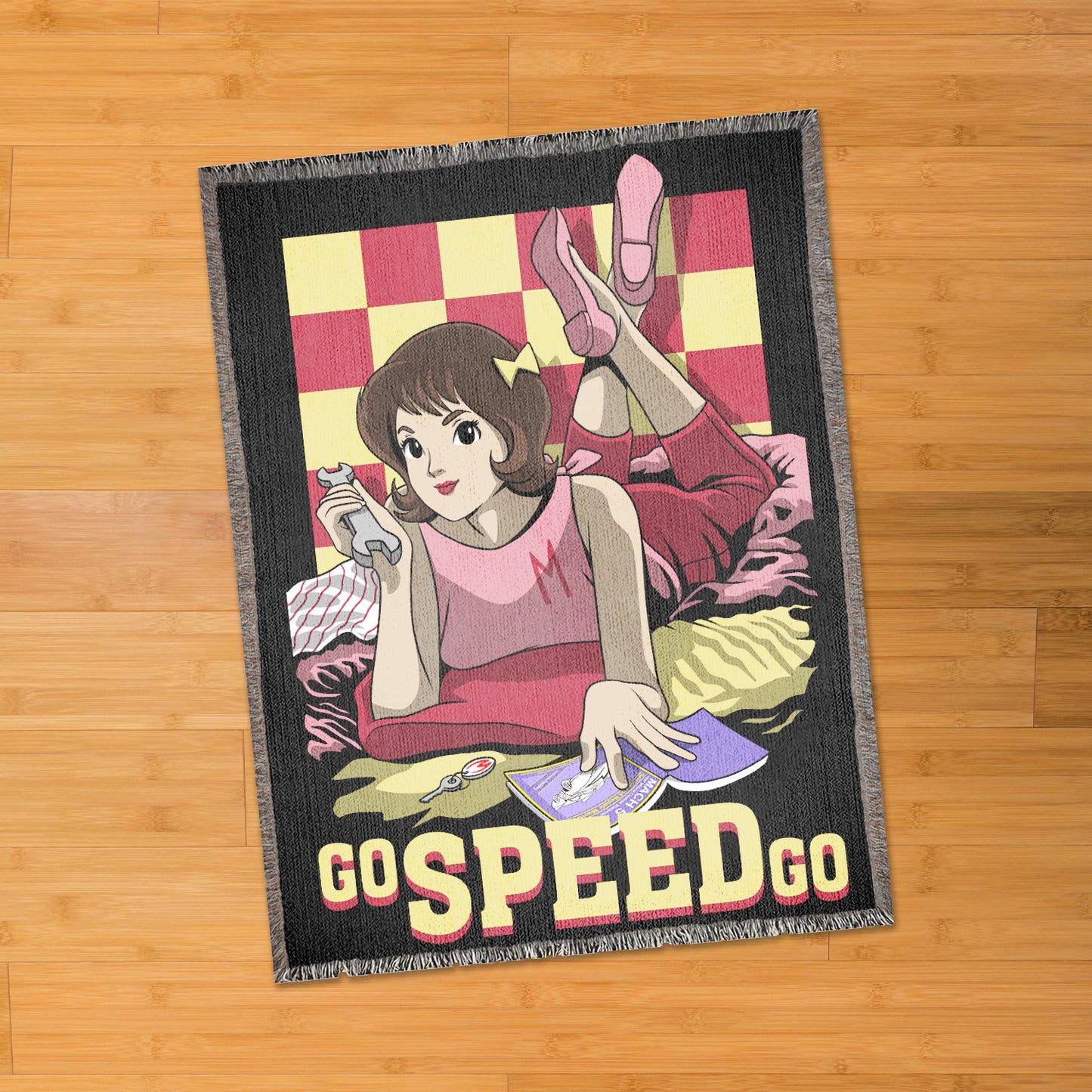 Go Speed Go 60" x 80" woven blanket