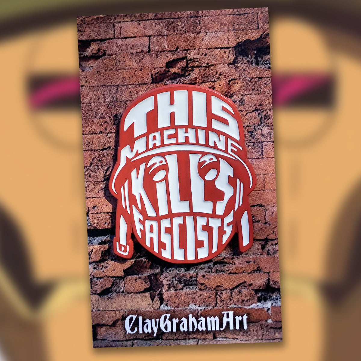 This Machine Kills Fascists 1.75" Soft Enamel Pin