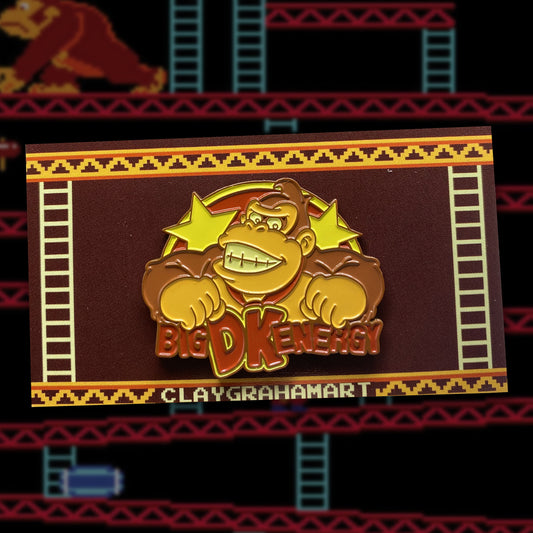 Big DK Energy 1.75" Soft Enamel Pin