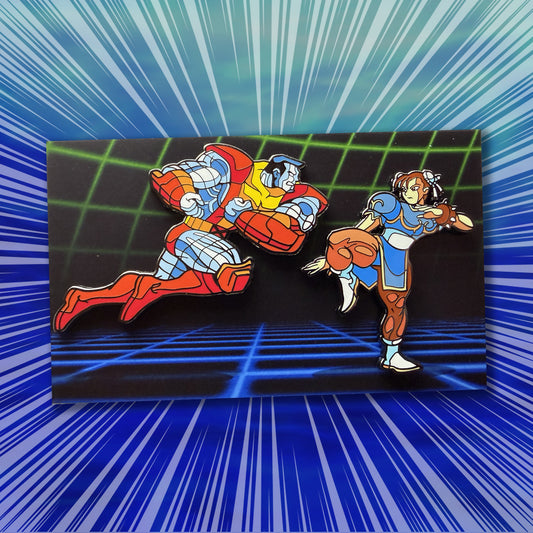 MvC2 ROUND 4 SET 2 hard enamel pin set