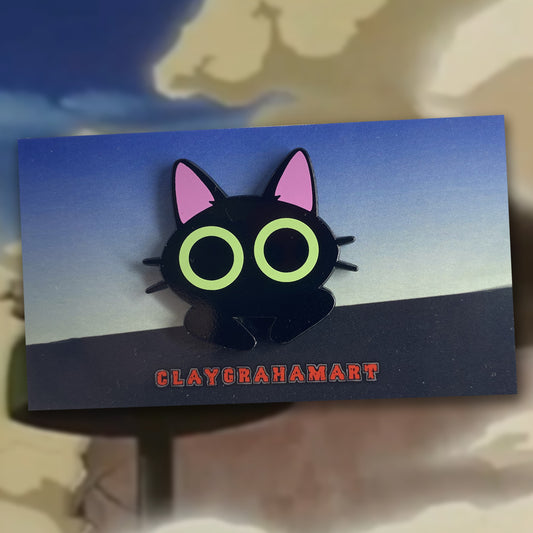 Kuroneko-Sama Peeker 1.5" Enamel Pin