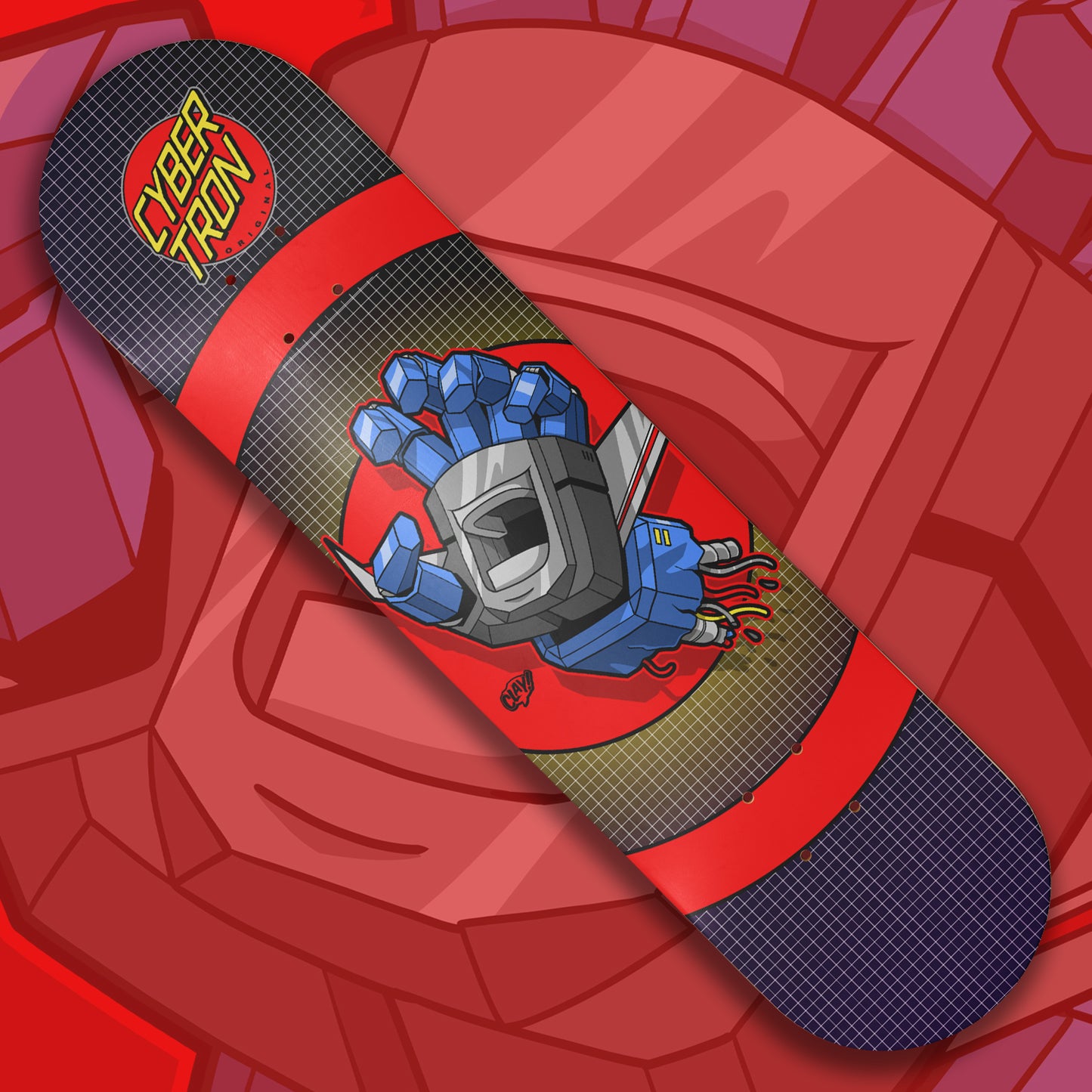 Starscreaming Hand skate deck