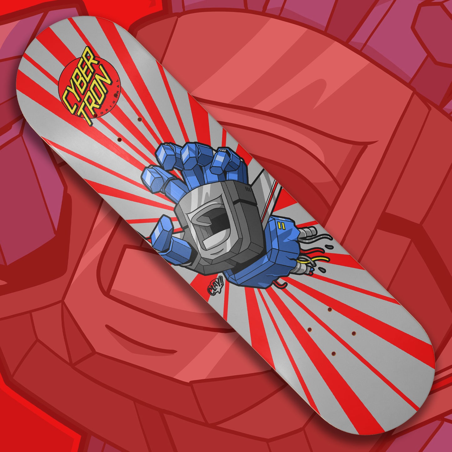 Starscreaming Hand skate deck