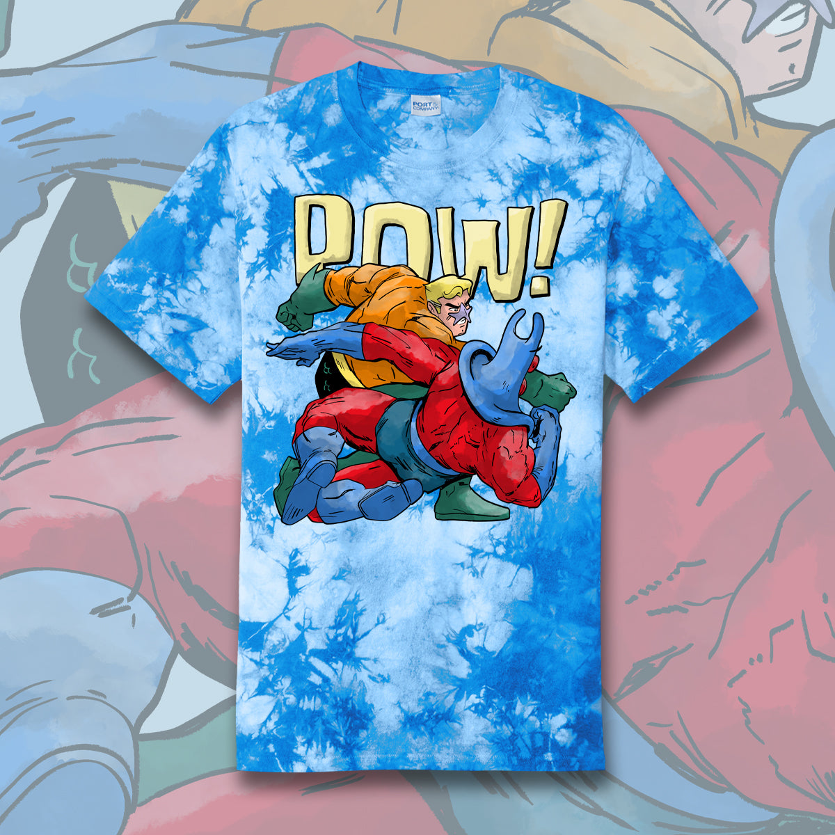 The Sea Knight Returns Punch tie-dye t-shirt