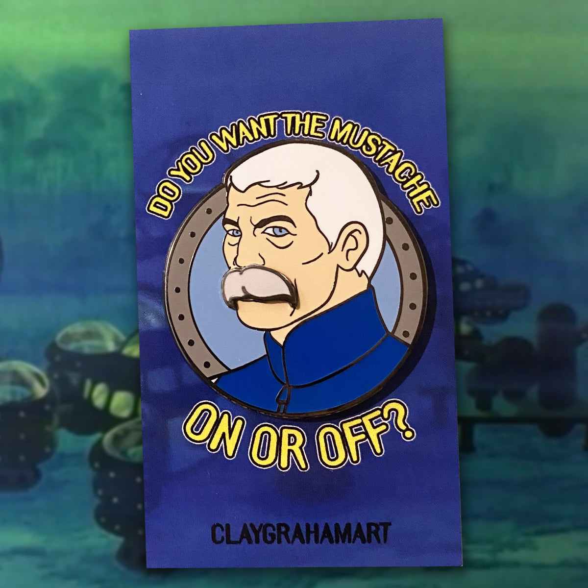 Captain Murphy 1.75" hard enamel pin